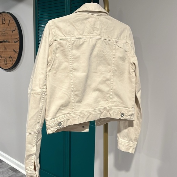 FREE PEOPLE NWT Rumors Denim Jacket / Ecru - XS - Picture 8 of 10